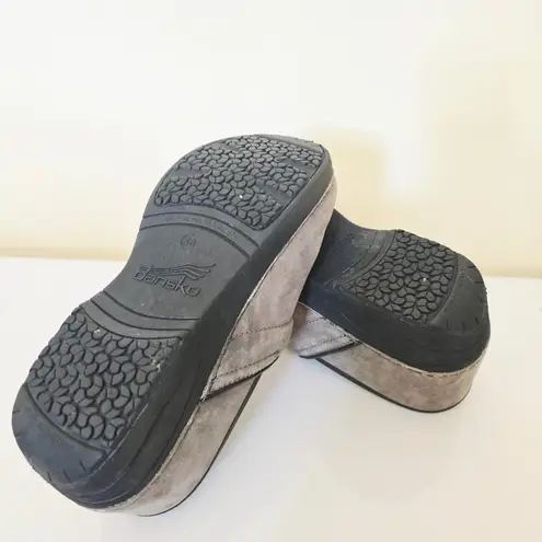 Dansko XP 2.0 Slate Marbled Nubuck Leather Clog Purple Gray Size EU 38 US 7.5 8