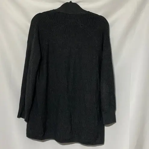 Lululemon  WO SIZE 4 MERINO WOOL BELMD OPEN FRONT SWEATER DEEP GRAY POCKETS CLEAN - Image 10