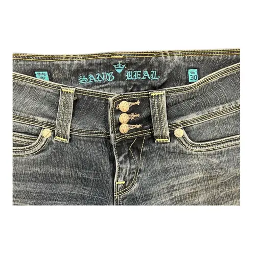 Sang Real by Miss Me Stylish Blue Boot Cut Jeans for Women size 30 EUC