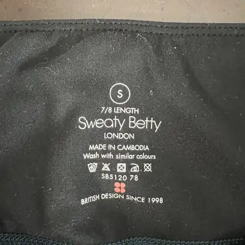 Sweaty Betty Blue Leopard Animal Print 7/8 Length Leggings Women’s Size Small