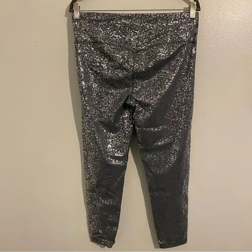 Sweaty Betty  Goddess 7/8 Workout Leggings GREY TERRAZZO FOIL PRINT Size XL 🆕