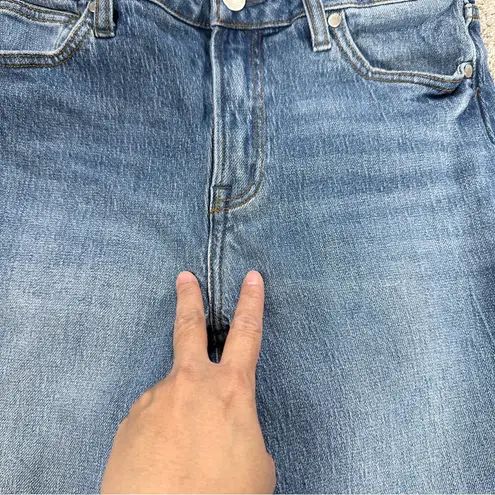 Quince Organic Cotton Comfort Stretch High Rise Crop Wide Leg Jeans Size 29