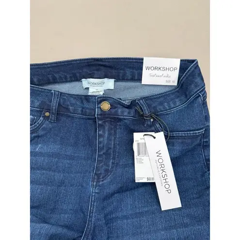 Workshop Republic Clothing Workshop Republic 2 Pair of Jeans Size 10 Dark Blue Denim Stretch Skinny Ankle