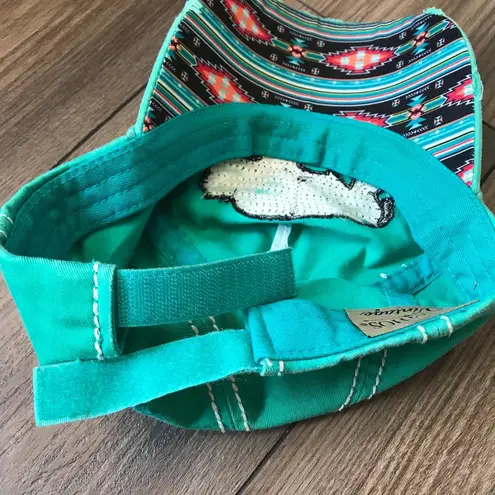 KBETHOS Vintage Buffalo Patch Distressed Hat Teal Adjustable 100% Cotton Adult Blue