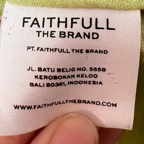 Faithfull the Brand Florence Mini Dress Luda Floral Print Lime