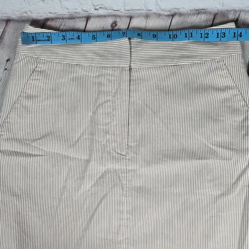 Vertigo Paris Women's Pinstripe Pencil Skirt Size 4 Classic Career