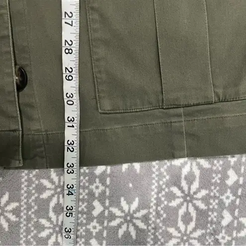 J.Jill  Olive Drawstring‎ Utility Jacket Size X-Large - Image 12
