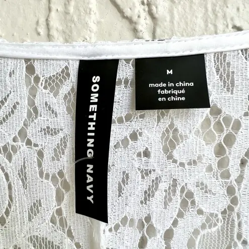 Something Navy lace maxi dress / cover up size medium