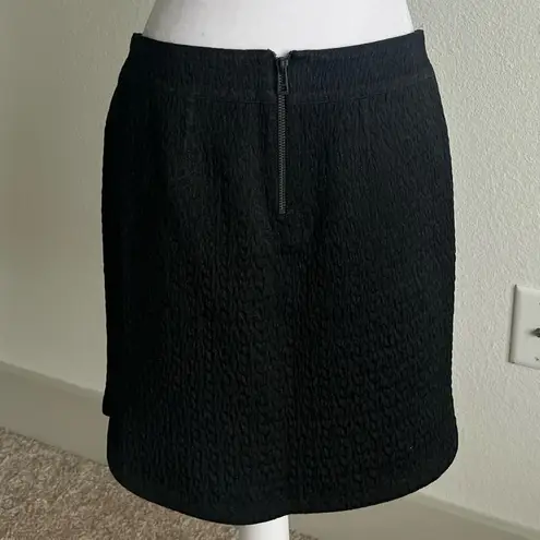 Zadig & Voltaire Deluxe metallic Black textured Pencil Skirt