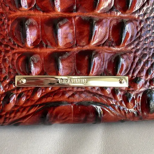 Brahmin Kayla Pecan Melbourne Croc Clutch