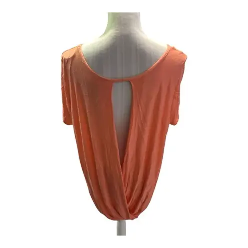 Nymphe Orange Athletic Wrap Tee Size L
