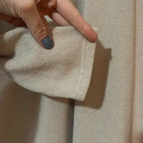 Style Rack crowl neck beige button detail sweater top