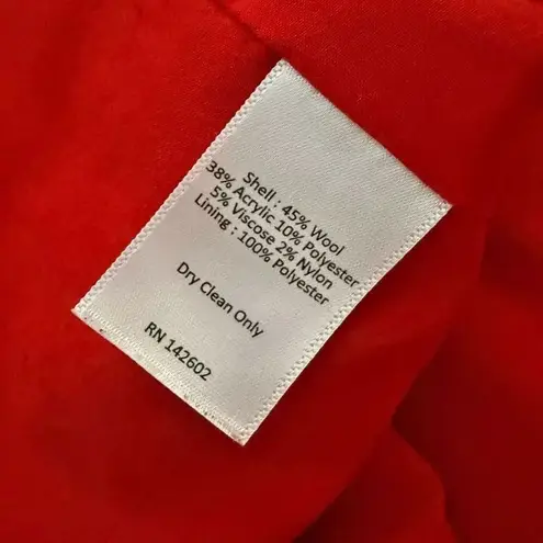 Sail To Sable | Seasonal Black Wool Tweed Skirt Fringe Red Exposed Zipper | 6