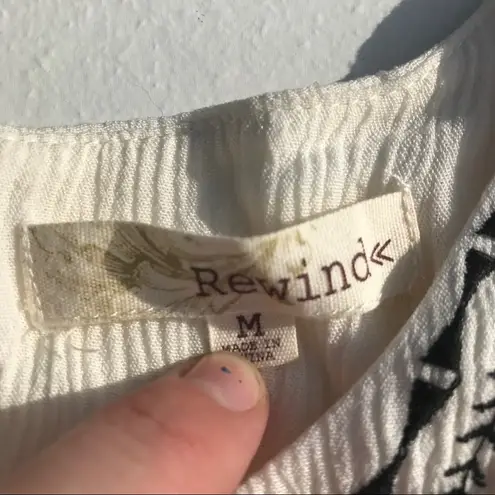 Rewind ❤️ Cream Aztec Dress; size medium