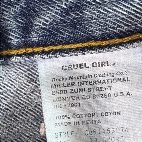 Cruel Girl Blue Straight Leg Jeans Classic Style Size 13