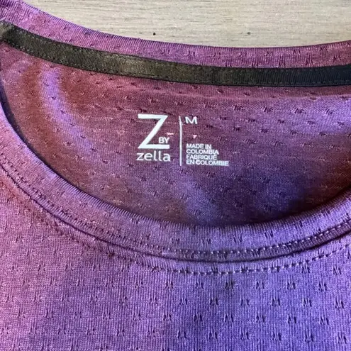 Z By Zella  Womens Burgundy Short‎ Sleeve Workout T-Shirt  Medium