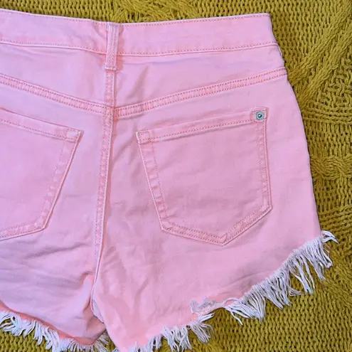 Inc international I.N.C. International Concepts Size 4/27 Pink Frayed Jean Shorts