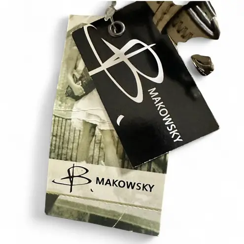 B Makowsky Kiev Hobo Sage Green Leather Bag New