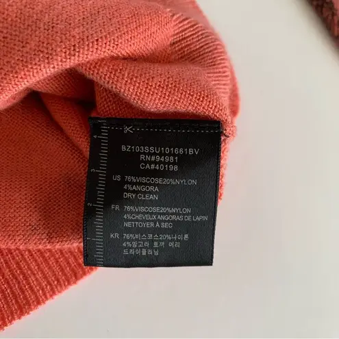 Twelve By Twelve Coral Pink and Black Fashionista Women Print Cardigan Medium