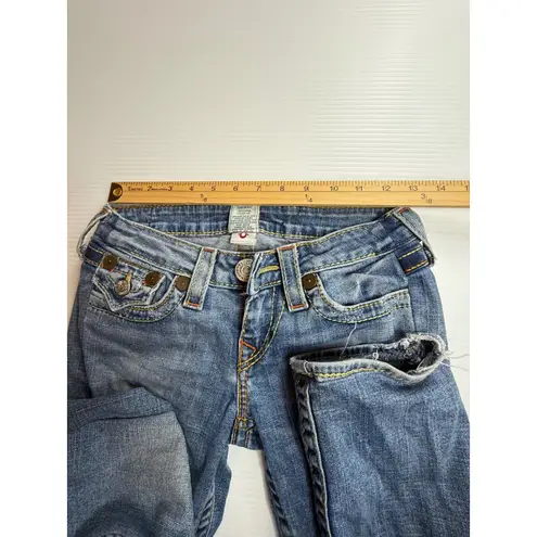 True Religion ‎ World Tour Joey Jeans Womens Size 26 Distressed Denim - Image 3