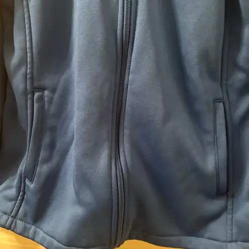 MED COUTURE Women's Athletic Zip Up Track Jacket Coat Blue Size Medium
