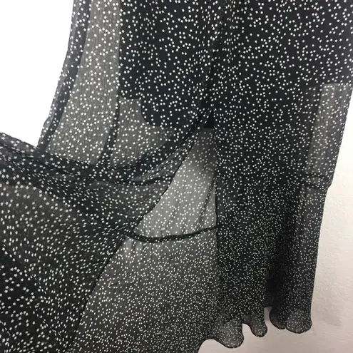 Bec & Bridge Black Stargazer Maxi Dress Size 2 Cut Out Semi Sheer Whimsigoth