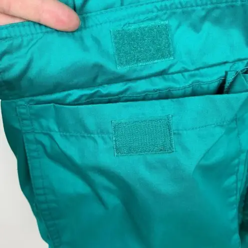 Eddie Bauer  Jacket‎ Medium Goose Down Parka Zip Teal Winter Removable Hood Ski