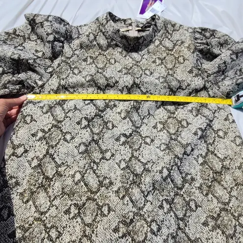 Andamane "BAYLEE" SNAKESKIN JACQUARD MINI Sz L NWT