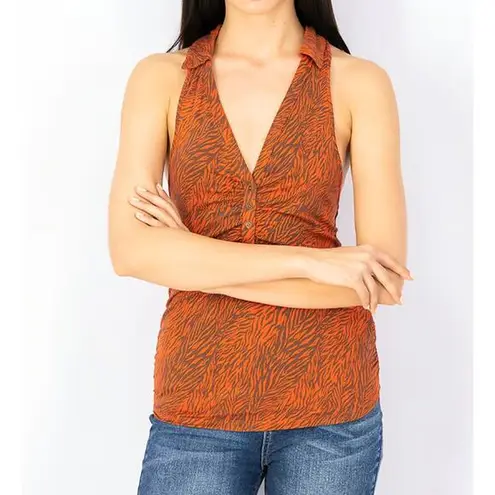 Free People New!‎   Womens Coco Print Racerback Tank Top, size L