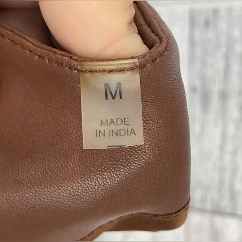 Badgley Mischka
Peplum Leather Jacket in cognac size medium