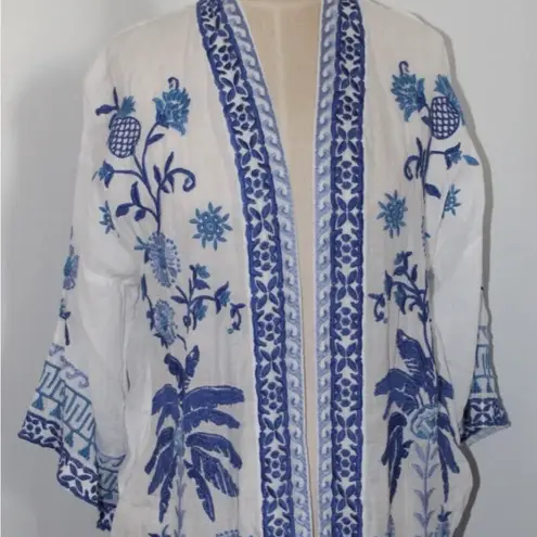 Johnny Was heavily embroidered Terra Kimono Jacket NWT