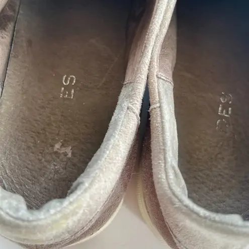 JSlides Tan Suede Leather Platform Sneaker Shoes W