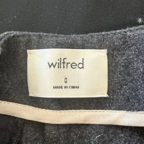 Wilfred Aritzia Chambery Trouser Pants 0 Wool Cashmere Blend High Waist Ankle