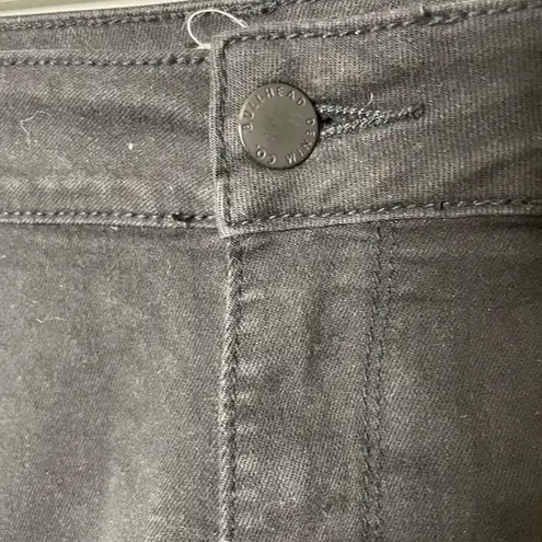 Bullhead Jean Shorts Women Sz 1/23 Black Raw Hem High Rise Booty Y2K Excellent