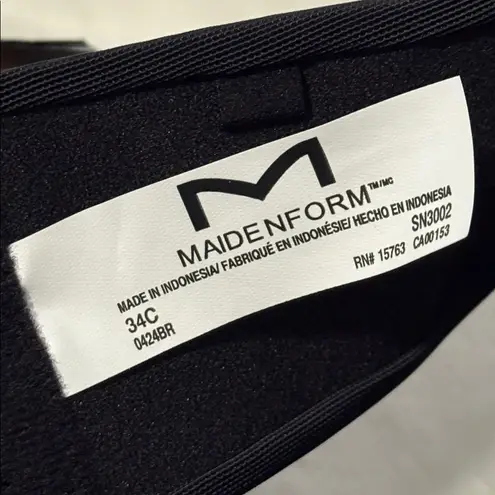 Maidenform Dreamwire Strapless Padded Lift Underwire Bra Black Size 34C