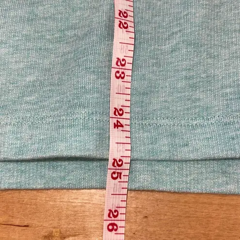 L.L. Bean Womens 1/4 Button Pullover Rugby Sweatshirt Mint Green Medium