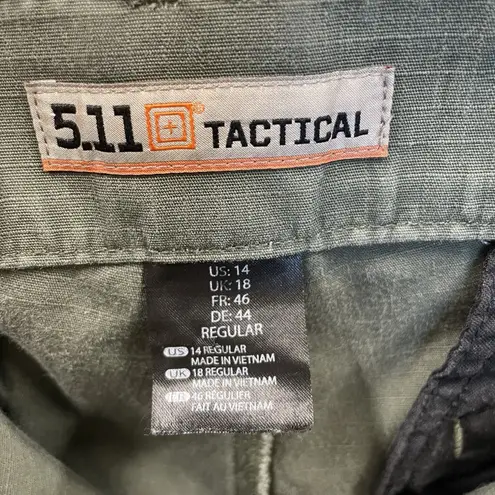 5.11 Tactical Womens 14 Pants Green Cargo Military Law Enforcement Pockets