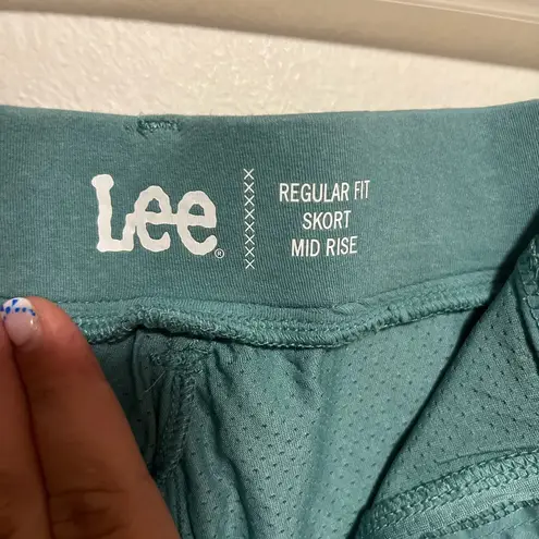 Lee  Teal Mid-Rise Skort - Image 4