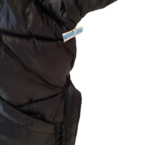 Toboggan Canada Mia Puffer Belted Coat with Removable Hood Black Size XL NWT