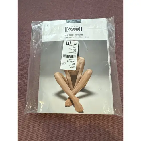 Wolford Satin Touch 20 Tights in Admiral Medium New Womens Nylons Pantyhose Black