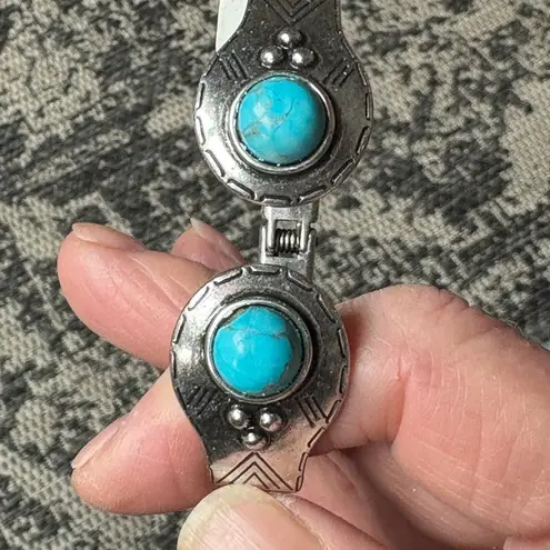 EXPRESS  Silver Cuff with Turquoise Stones