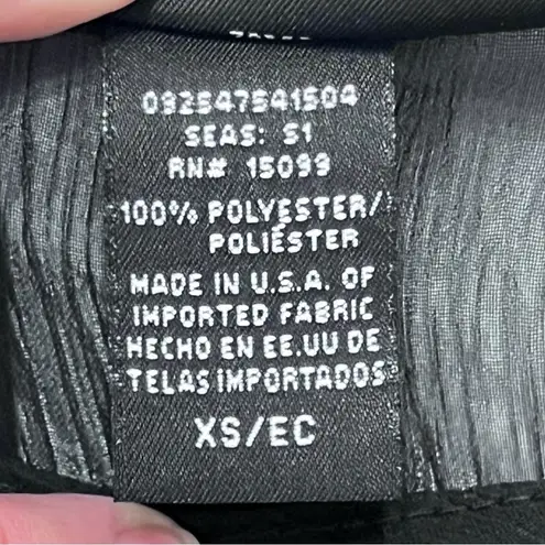 Apostrophe Sheer Black Gathered Hem Blouse Womens XS Feminine Romantic Goth