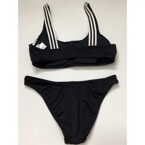 Seafolly New. 3 snap black scoop bikini set. Size USA 6. Retails $174
