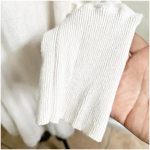 Garnet Hill Women’s 100% Organic Linen Tunic Size Medium V- Neck Light Beige