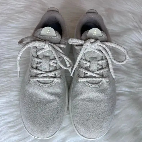 Allbirds Women's Wool Runner Mizzle in Stony Cream Size 8