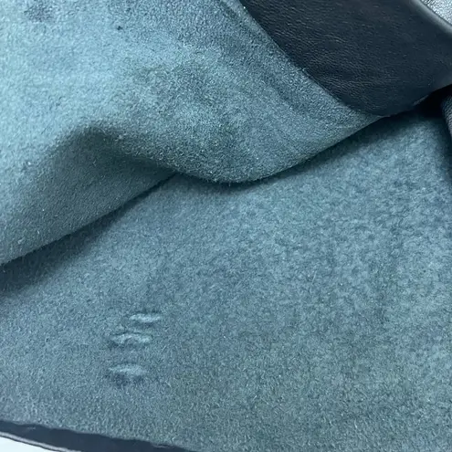 Women's Vintage Firenze Santa Barbara 100% Leather Straight Skirt, Size 10 Black