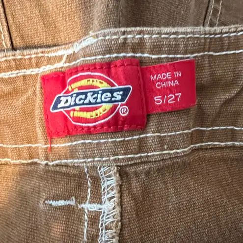 Dickies High Waisted Cargo Jeans Pants Womens Size 5/27 Brown Twill