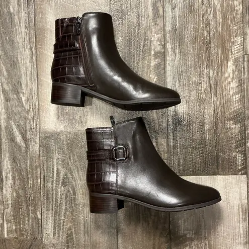 Easy Spirit Dark Brown Ankle Boots Size 9