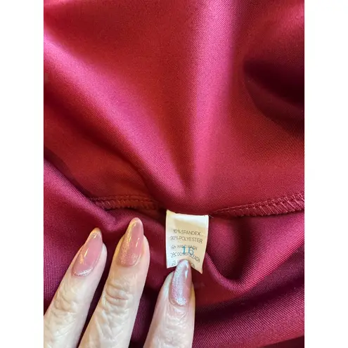 Womens Red Maxi Dress Cowl Neck Sleeveless Party Cocktail Evening Gown S