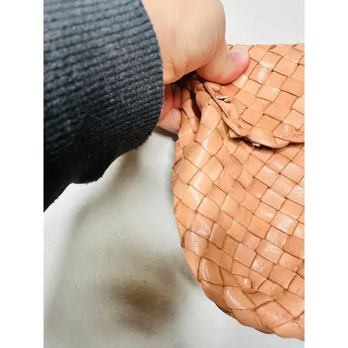 Loeffler Randall Nude Woven Leather Billie Shoulder Bag Purse